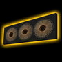 Wallity Cuadro Decorativo de Lienzo Iluminado con LED Multicolor 30x90 cm